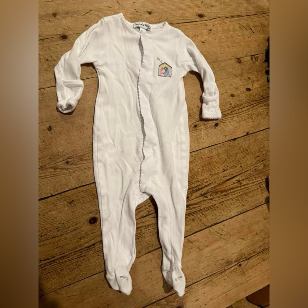 Magnolia Baby Navity Scene Christmas Onesie/Footie Pajamas - 3m